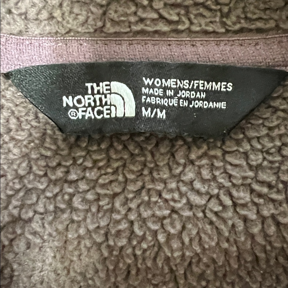 North Face Jacket Womens M Full Zip Long Sleeve Outdoors Purple Fleece Casual - Picture 5 of 9